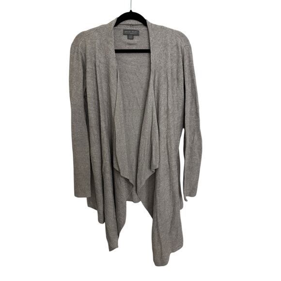 Barefoot Dreams Cardigan Womens L/XL CozyChic Lite Calypso Wrap Gray Knit Open - Picture 1 of 4